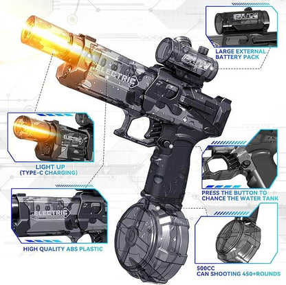 HydroBlaze X – Pistola de Agua LED de Alto Poder
